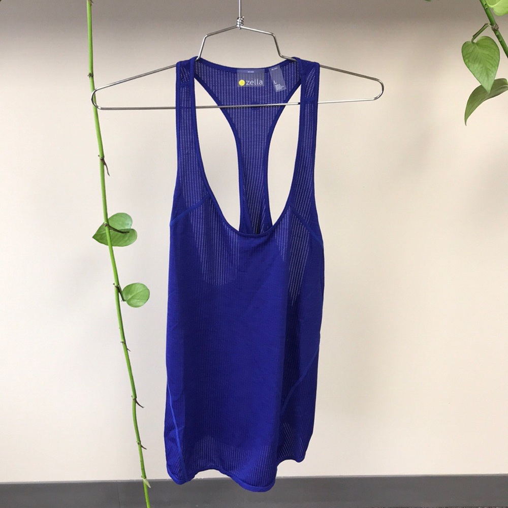Zella Mesh Pace Tank Size Large